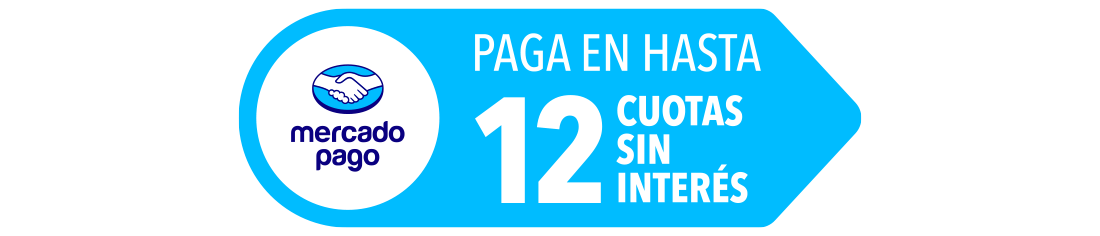 Paga en hasta 12 cuotas sin interés con Mercado Pago