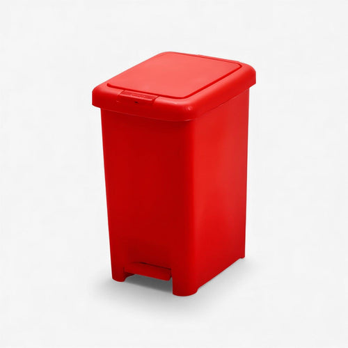 Basurero 10 litros pedal central.