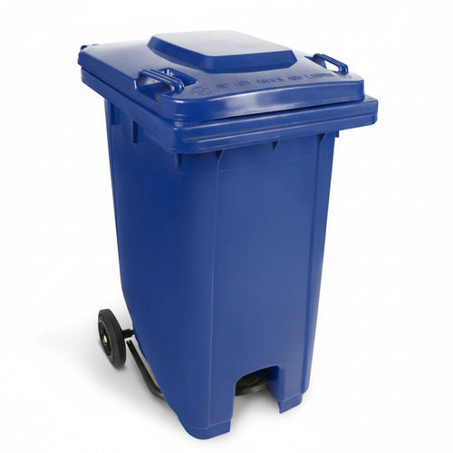 Contenedor de basura con pedal central 240 litros.