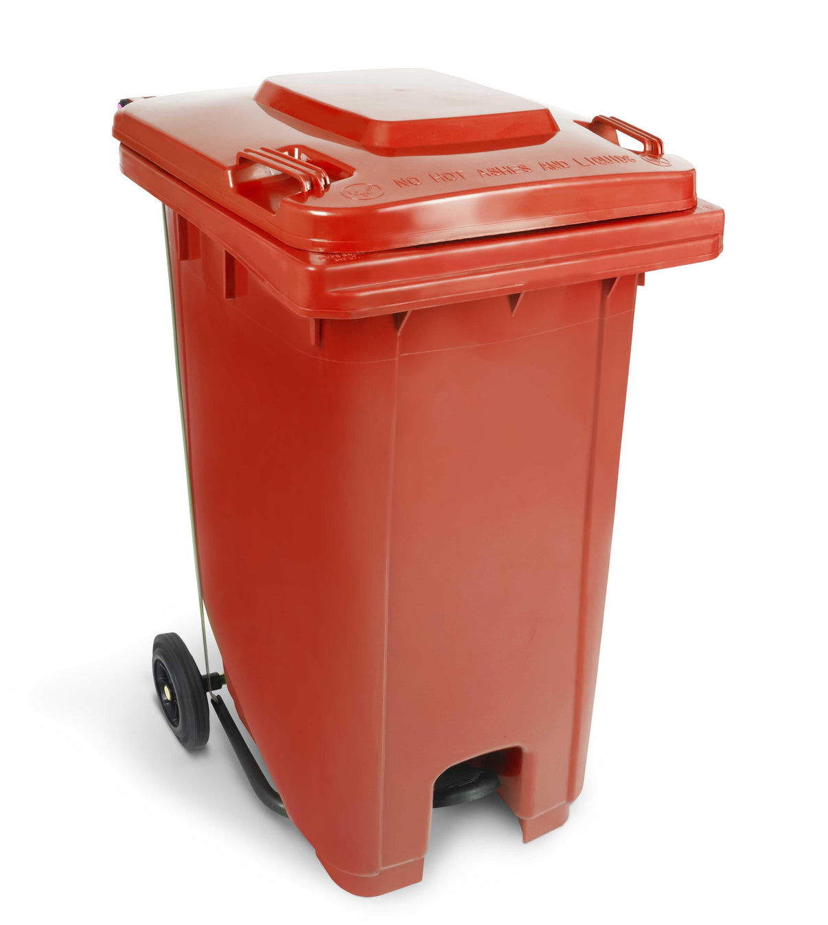 Contenedor de basura con pedal central 240 litros.