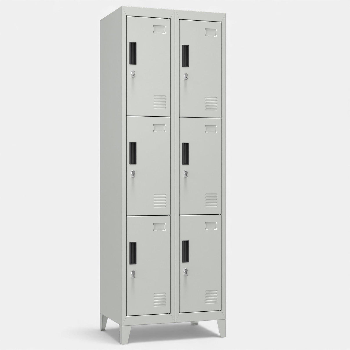 Casilleros locker 2 cuerpos y 6 puertas.