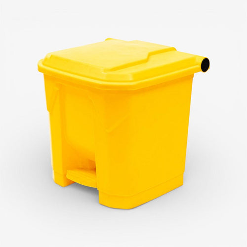 Basurero 30 litros pedal central.