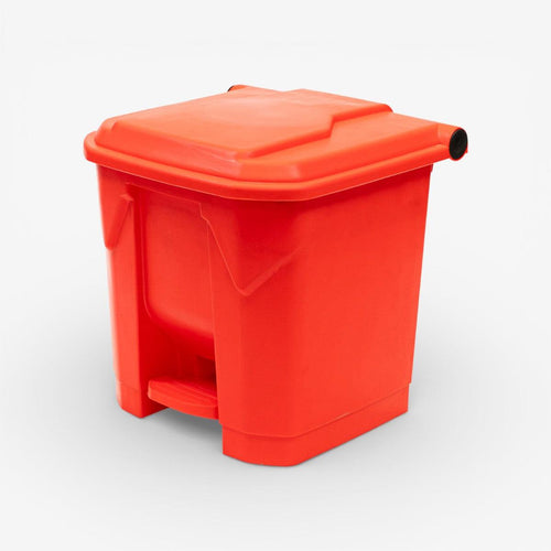 Basurero 30 litros pedal central.