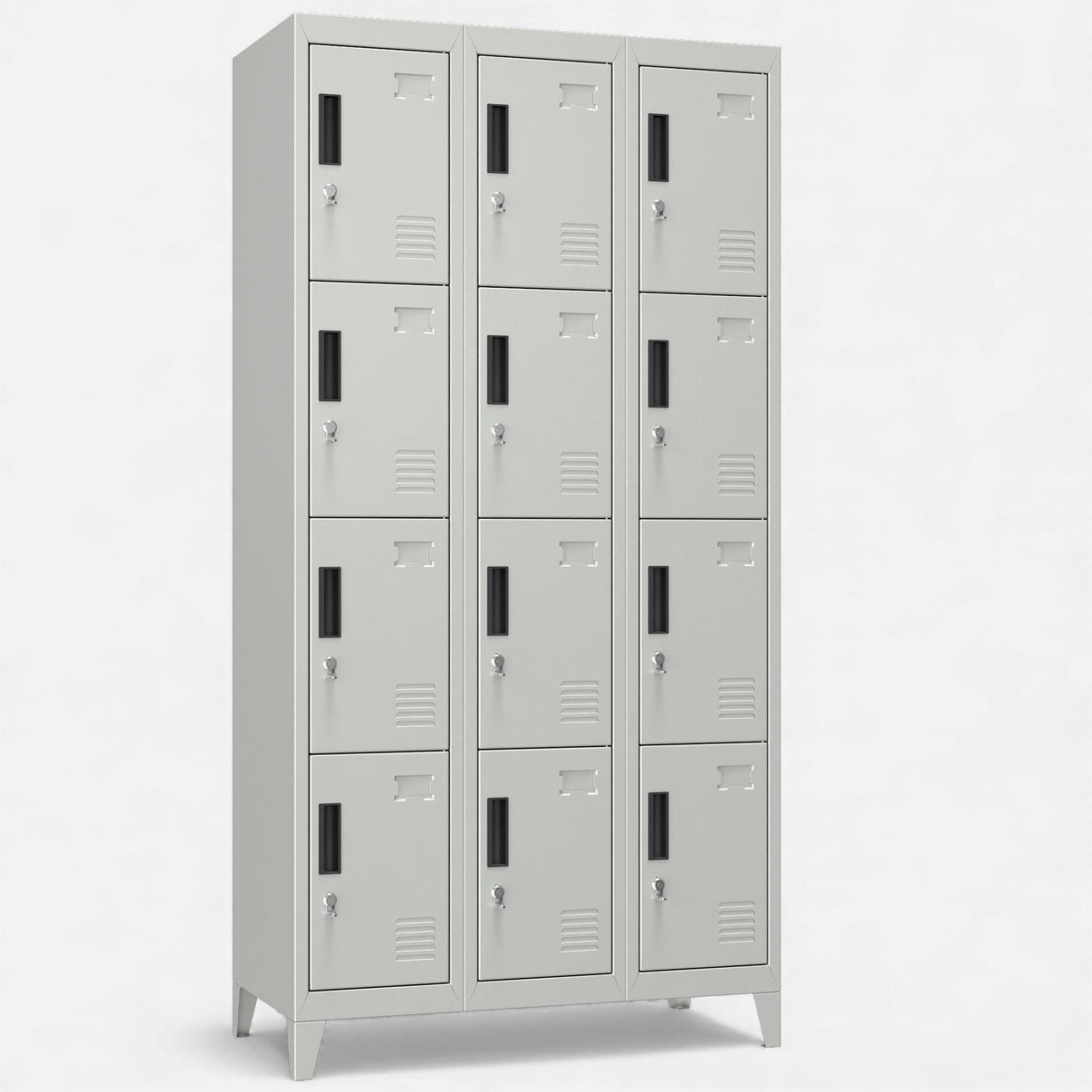 Casilleros locker 3 cuerpos y 12 puertas.