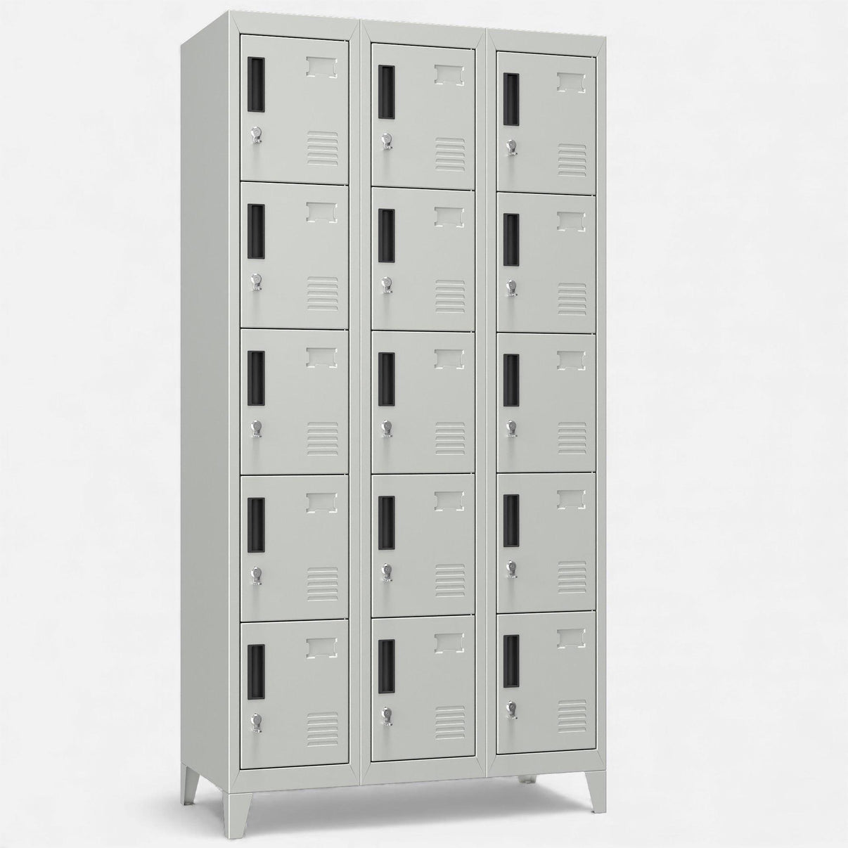 Casilleros locker 3 cuerpos y 15 puertas.