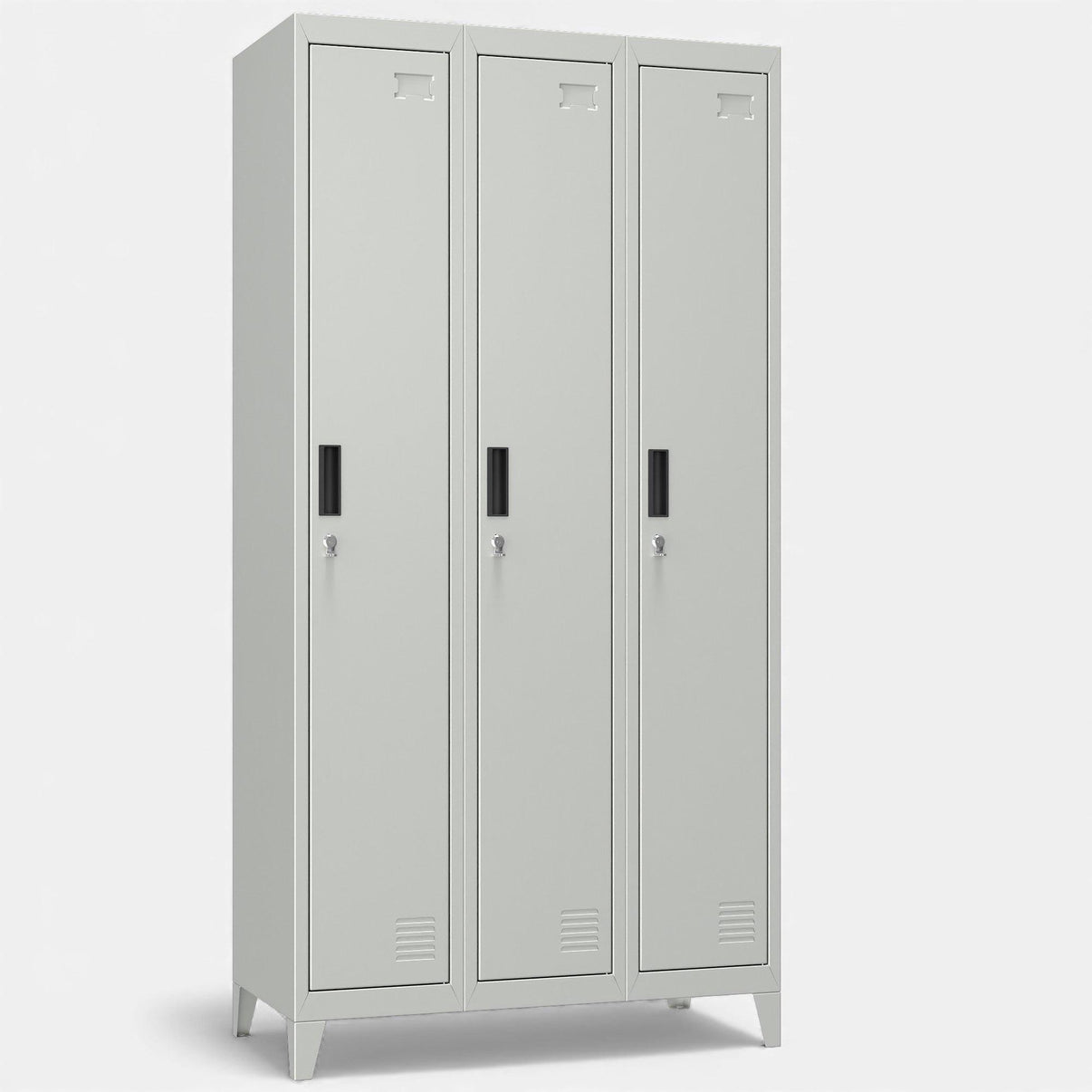 Casilleros locker 3 cuerpos y 3 puertas.