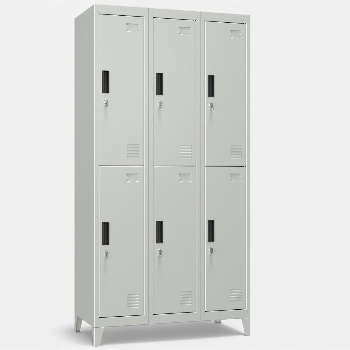 Casilleros locker 3 cuerpos y 6 puertas.