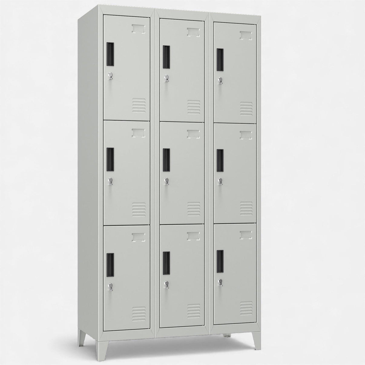 Casilleros locker 3 cuerpos y 9 puertas.