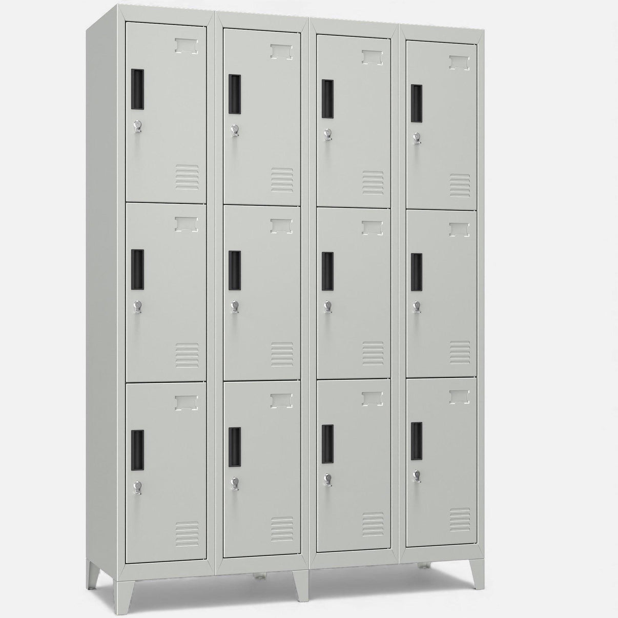 Casilleros locker 4 cuerpos y 12 puertas.