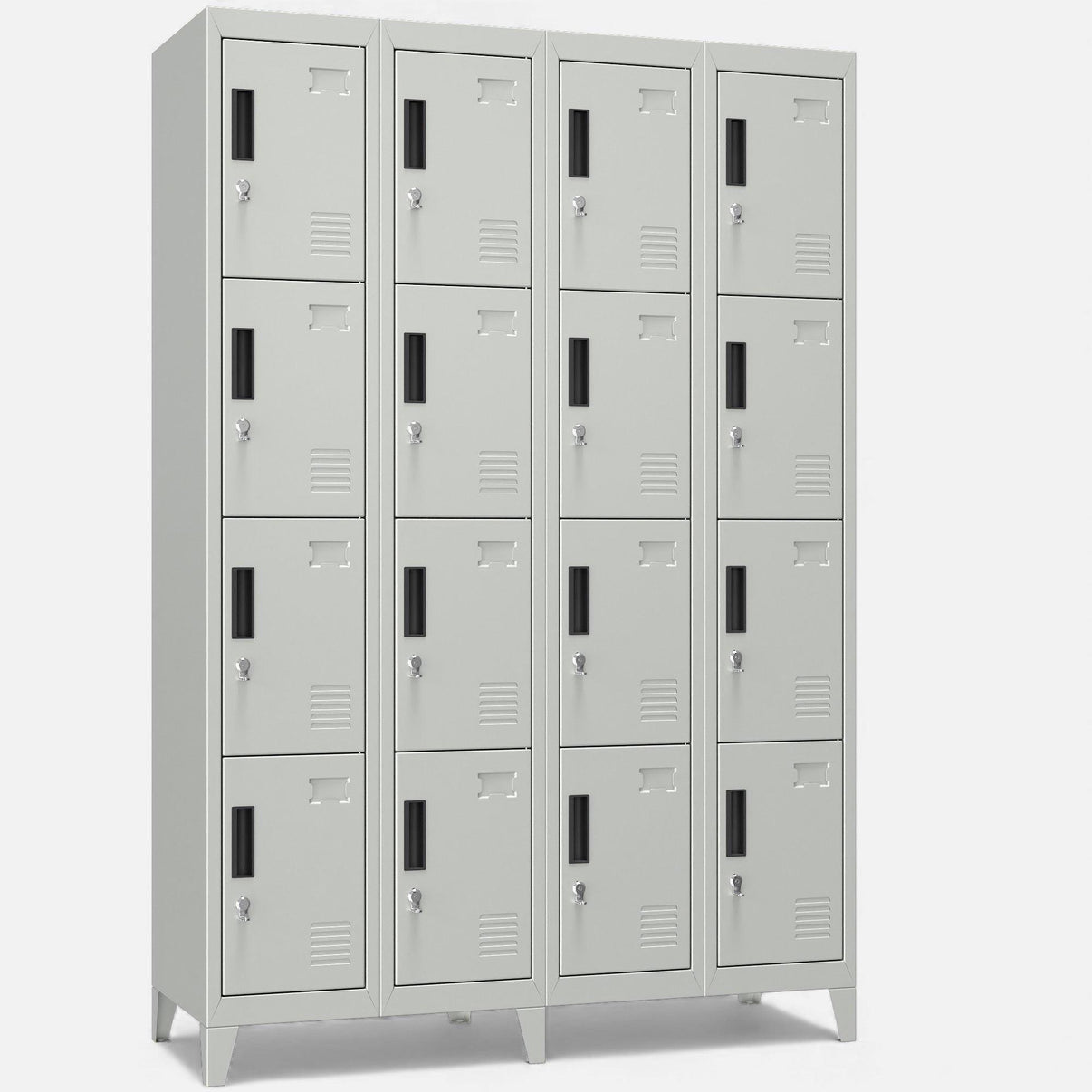 Casilleros locker 4 cuerpos y 16 puertas.