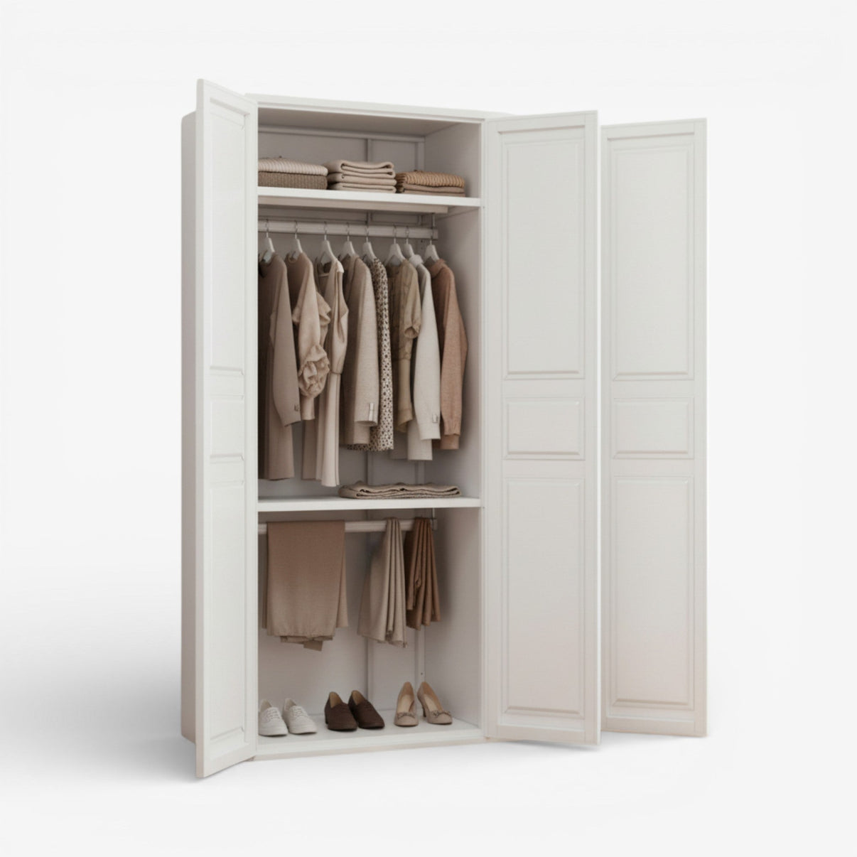 Closet metálico 3 puertas línea white BC-11