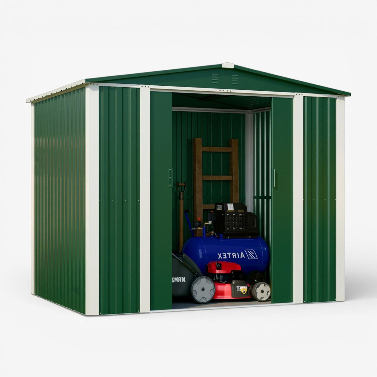 Bodega exterior doble techo 240x180 4.32 M2 - green.