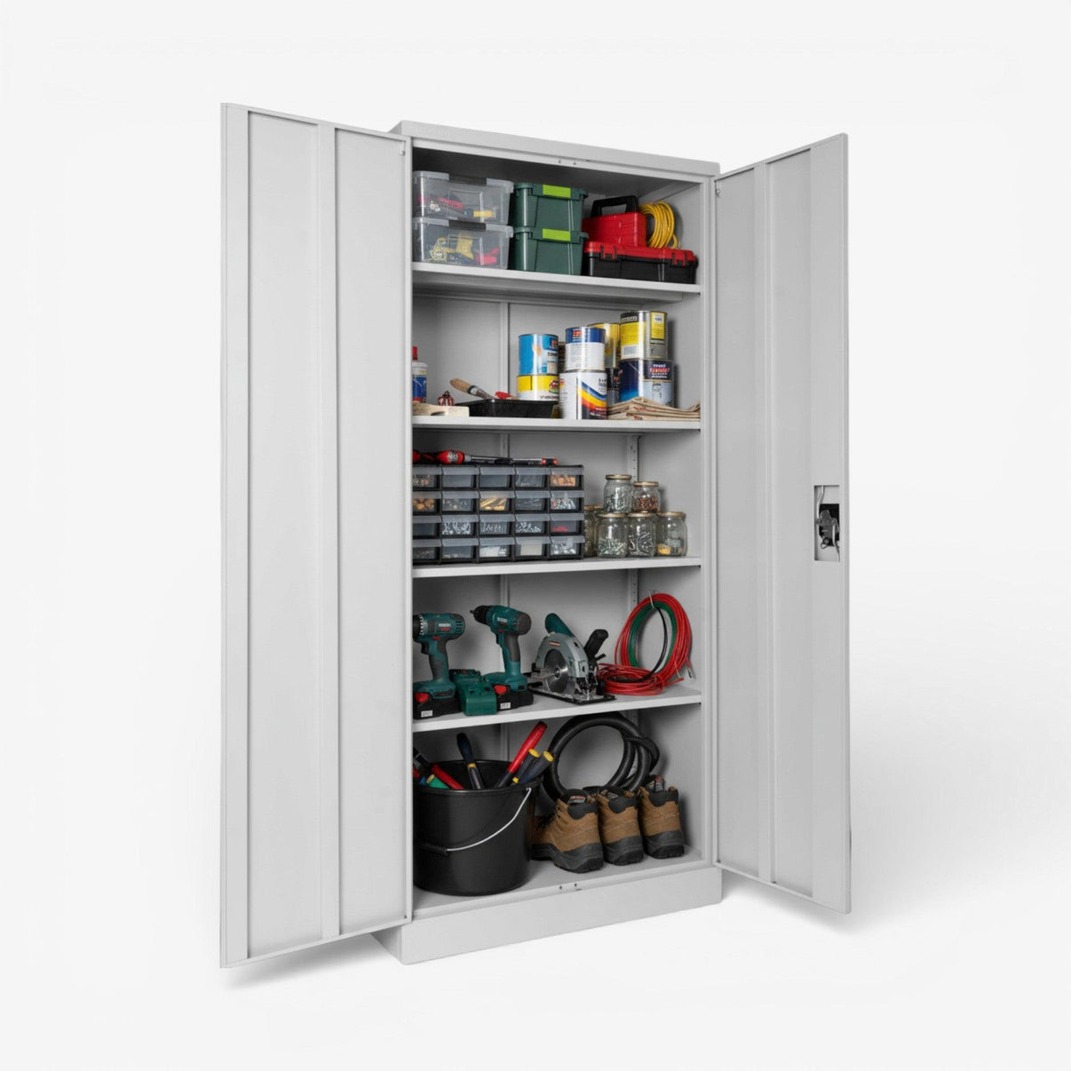 Gabinete metálico 2 puertas con separacion - gray FC-04.