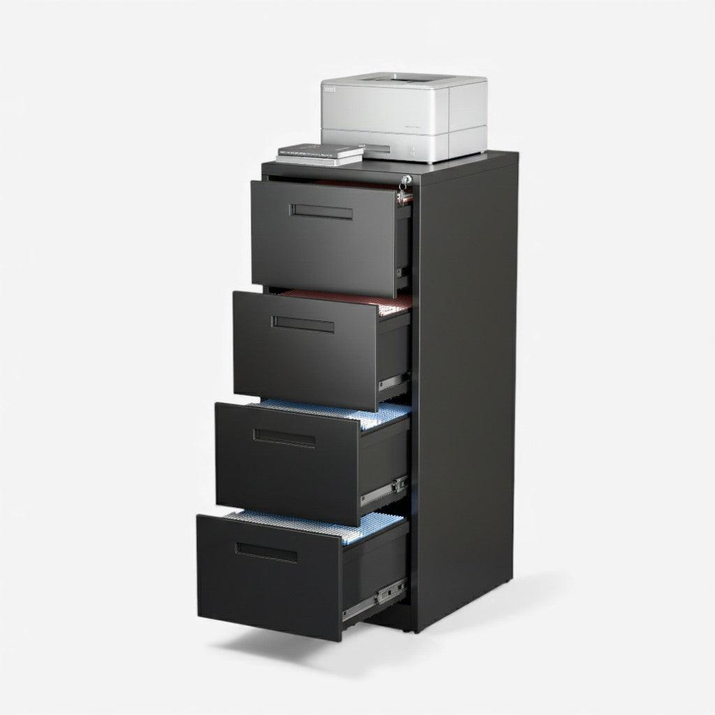 Kardex metálico 4 cajones - black.