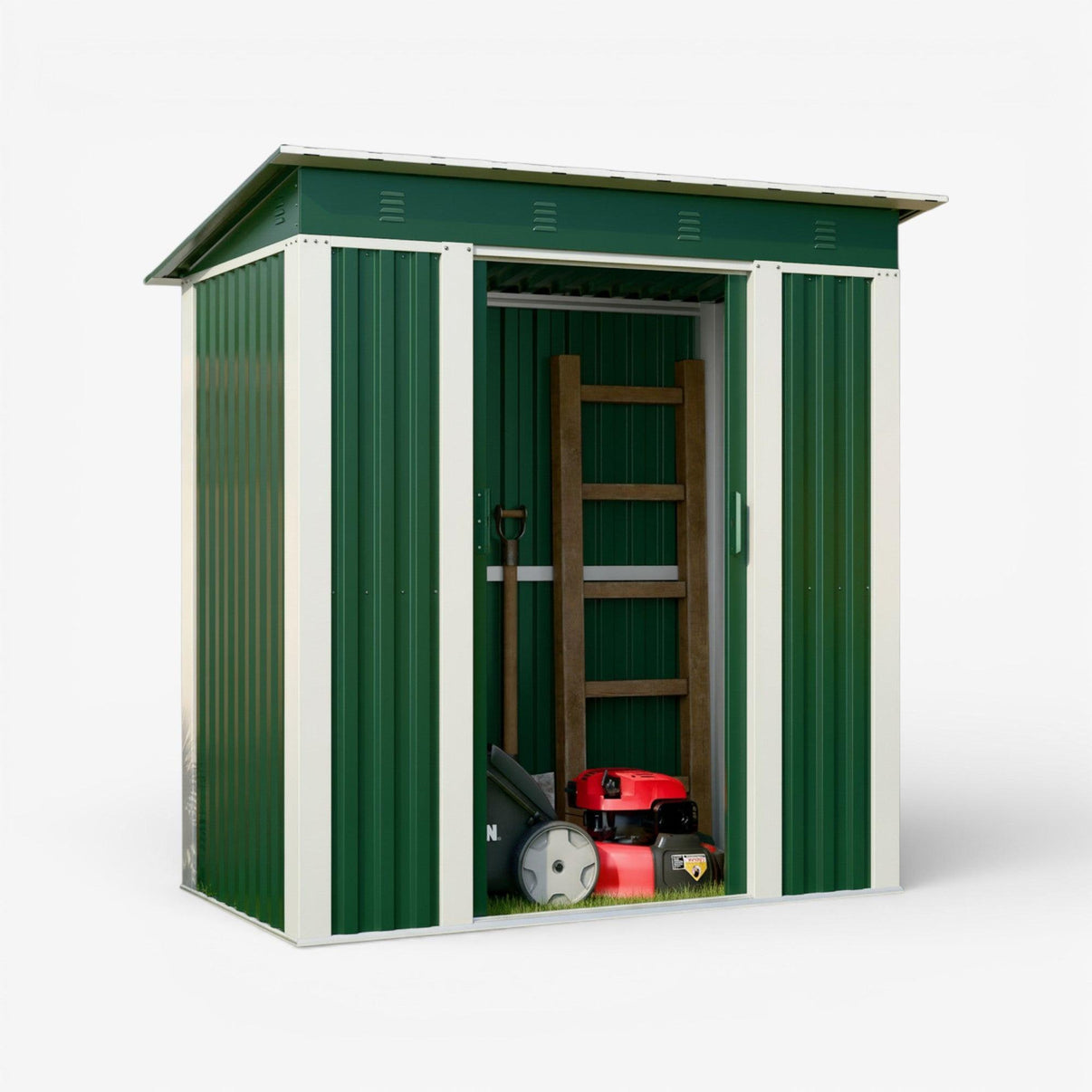 Bodega exterior techo simple 180x120 2.16 M2 - Green.