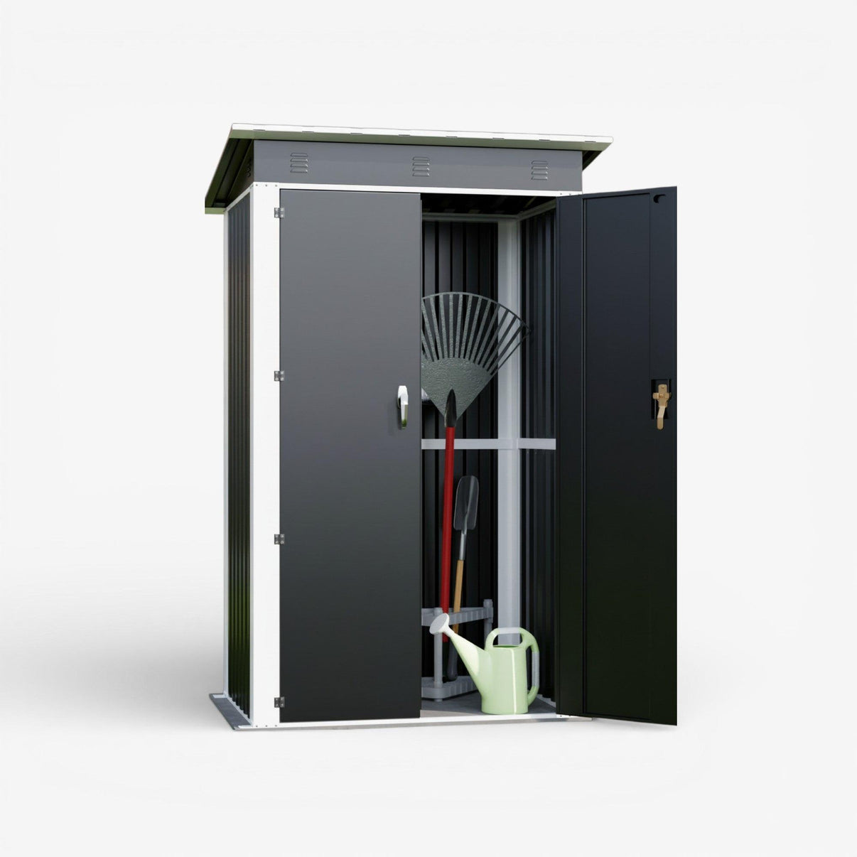 Bodega exterior techo simple 120x90 1.08 M2 - Black.