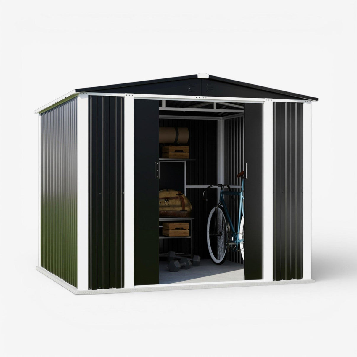 Bodega Exterior doble techo 240x240 5.76 M2 - Black.