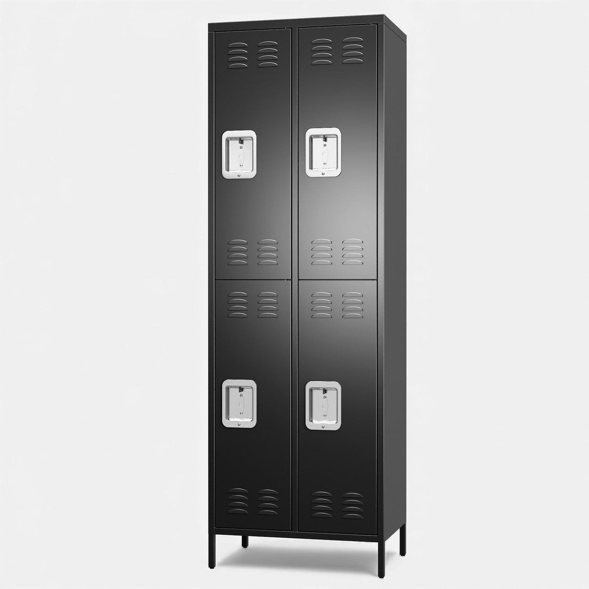 Casillero locker black 2 cuerpos 4 puertas.