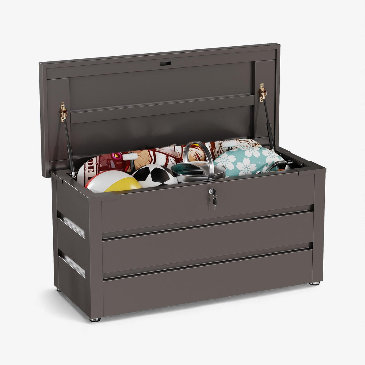 Caja jardín metálica - brown.