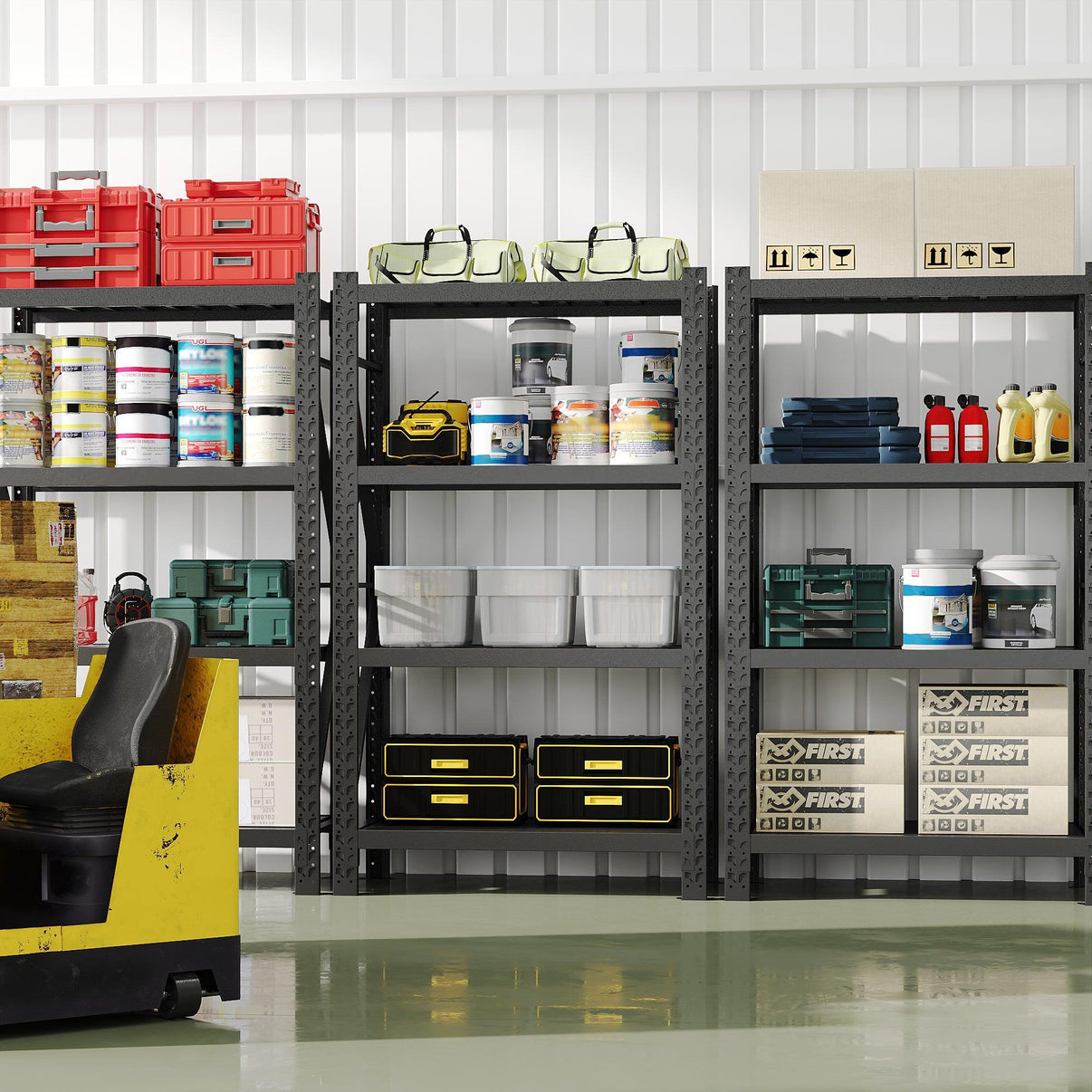 Mini rack black 120x60cm 200 kg por nivel.