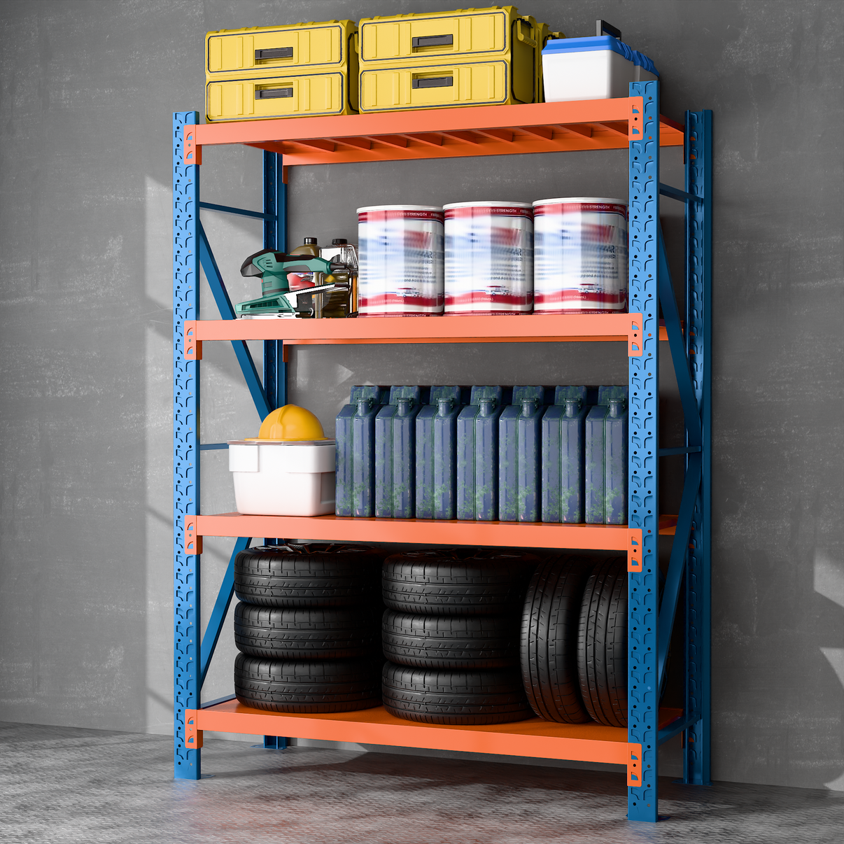 Mini rack 150x60cm 200 kg por nivel.