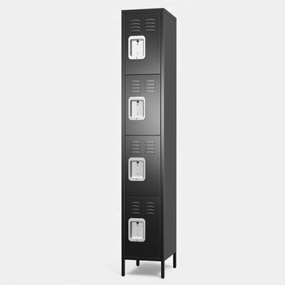 Casillero locker black 1 cuerpo 4 puertas.