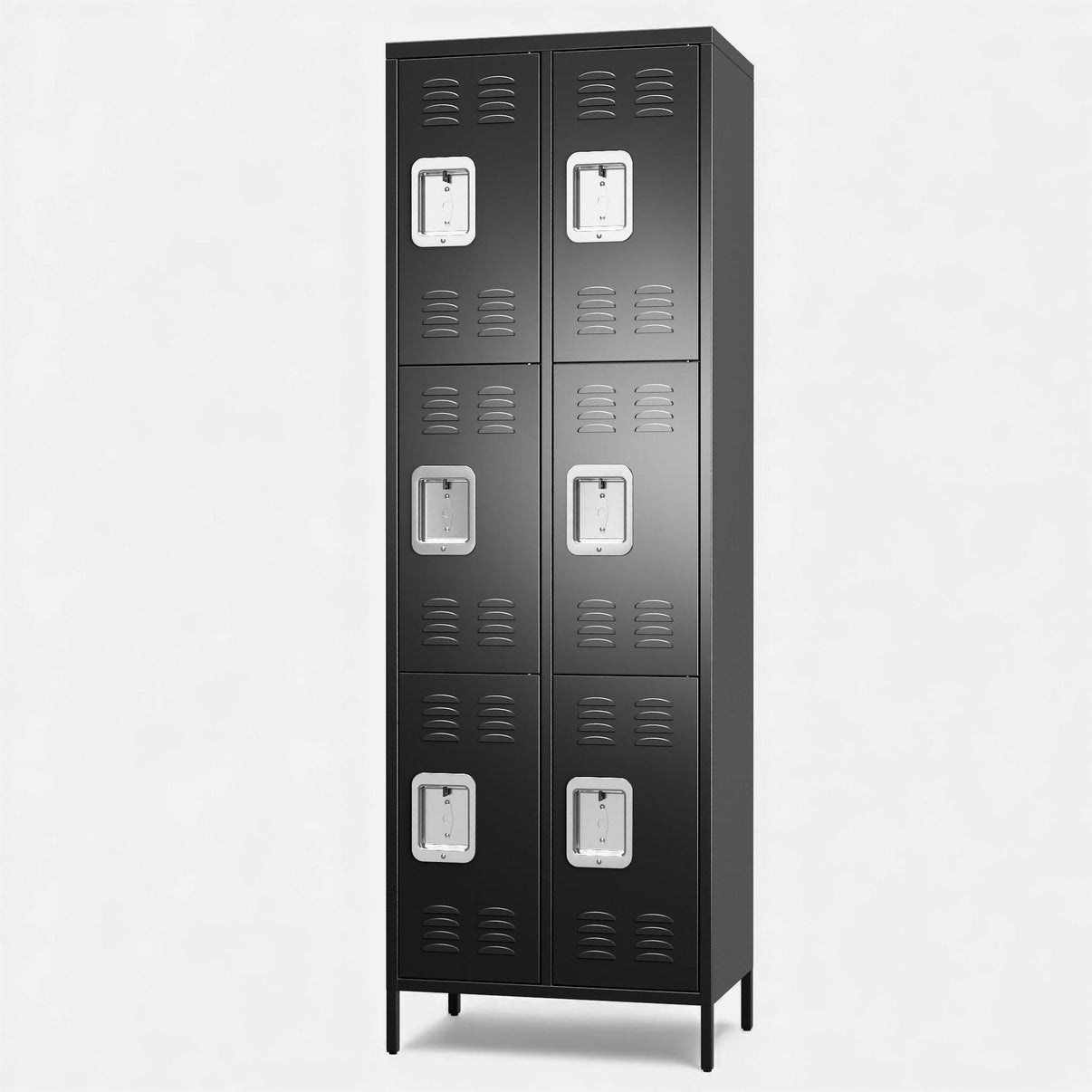 Casillero locker black 2 cuerpos 6 puertas.