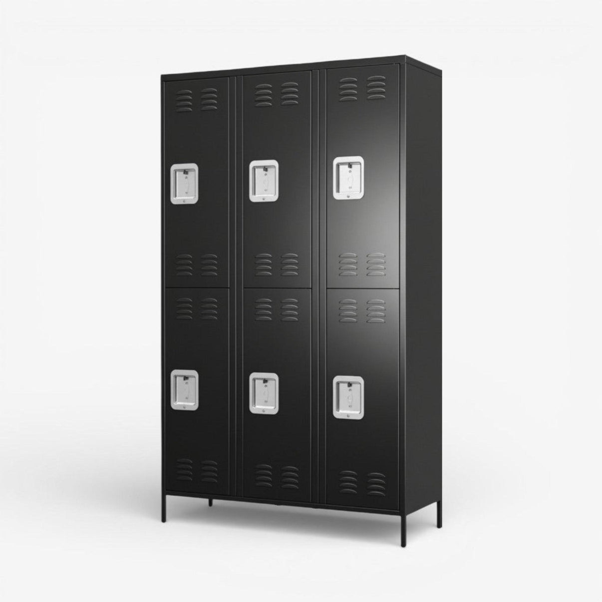 Casillero locker black 3 cuerpos 6 puertas.