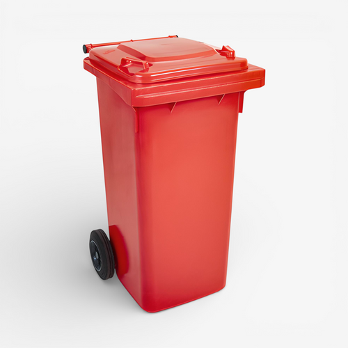 Contenedor de basura 120 litros.