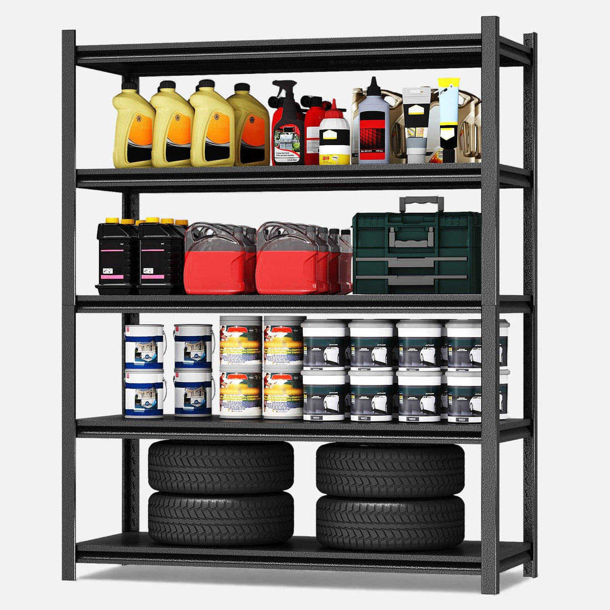 Estantería 5 niveles full metal 150x60 Cm.