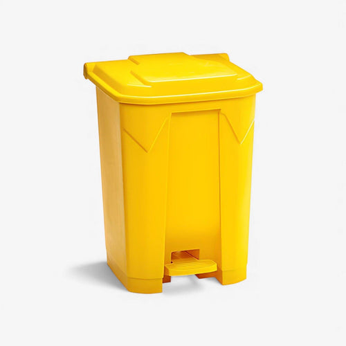 Basurero 50 litros pedal central.