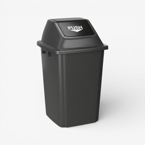 Basurero tapa de push 60 litros.