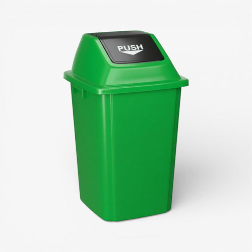 Basurero tapa de push 60 litros.