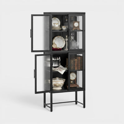 Vitrina alta 4 puertas 4 niveles línea Black SC-DC-F004