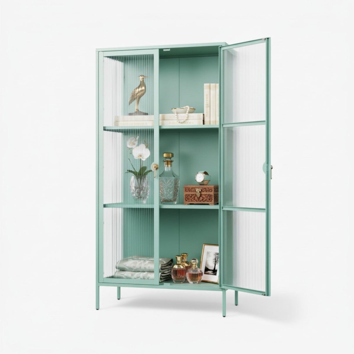 Vitrina alta 2 puertas 3 niveles línea Mint SC-DC-H005