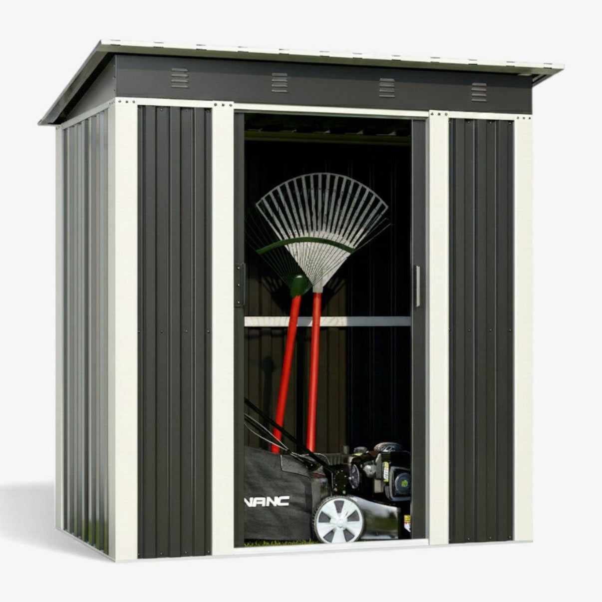 Bodega exterior techo simple 180x120 2.16 M2 - Black.