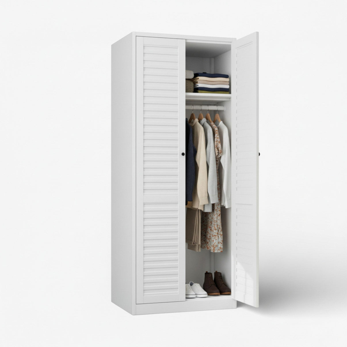 Closet 2 puertas metálico línea white WC-2D