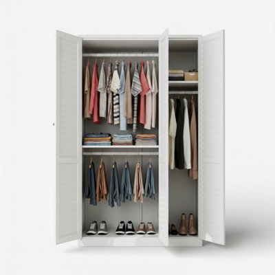 Closet 3 puertas metálico línea white WC-3D