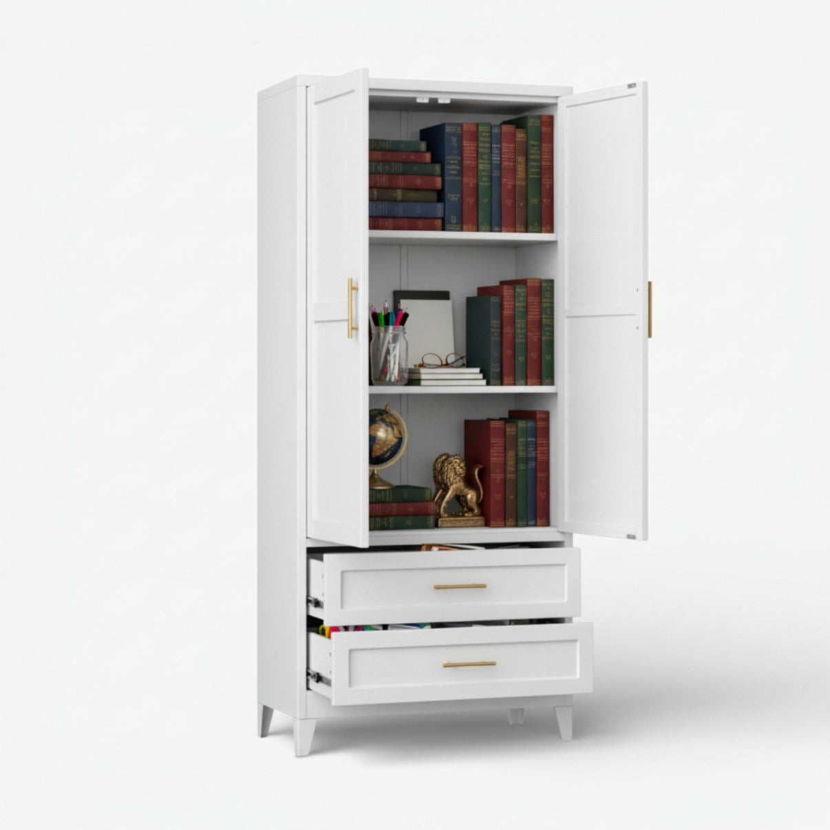 Gabinete alto 2 cajones línea white YXG-07