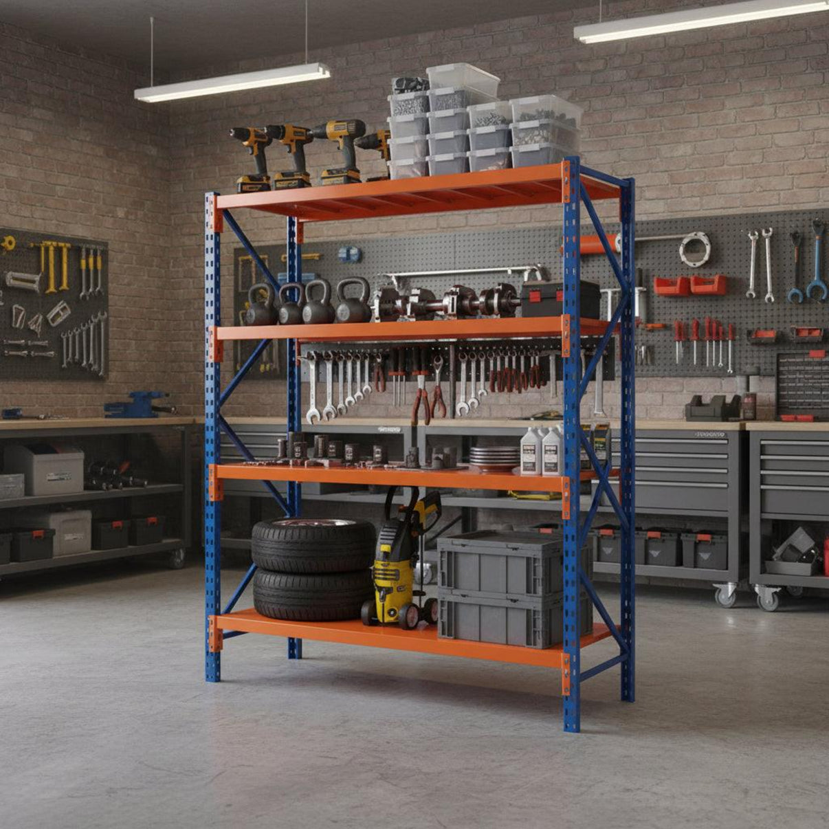 Estanteria mini rack 120X60 cm 4 niveles.