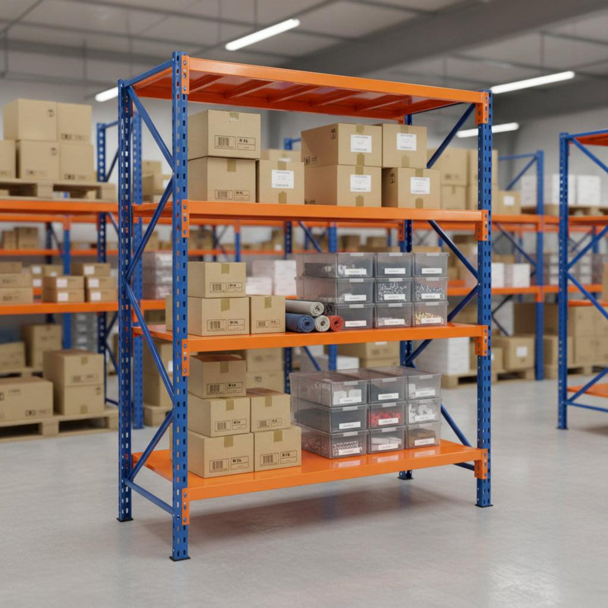 Estanteria mini rack 150X60 cm 4 niveles.