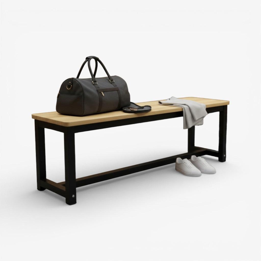 Banca camarín de madera 150 centímetros.