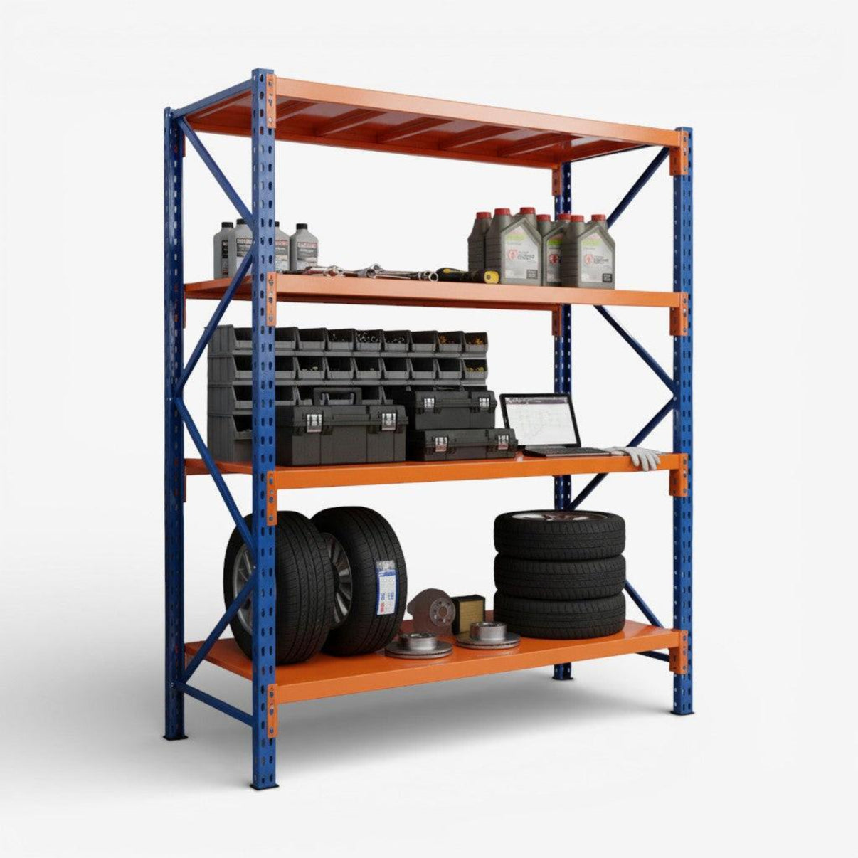 Estanteria mini rack 150X60 cm 4 niveles.