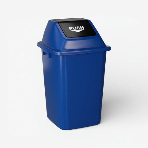 Basurero tapa de push 60 litros.